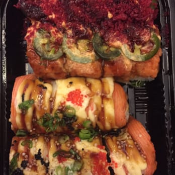 Sushi Rock - Volcano and Light my fire rolls - Sushi Bars Near Me - Arlington, Virginia