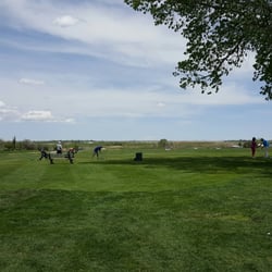 Good day to be on the driving range.