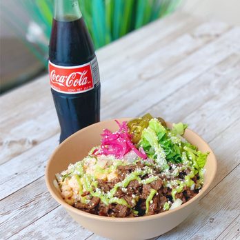 Chicho's Cocina - Carne Asada bowl and an order of our Mexican Coca Cola! - Tacos Near Me - Stamford, Connecticut Chicho's Cocina - Carne Asada bowl and an order of our Mexican Coca Cola! - Tacos Near Me - Stamford, Connecticut