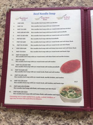 Menu photo 5 Pho Dan Round Rock, TX
