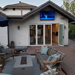 SunbriteTV Installation with on-wall speakers