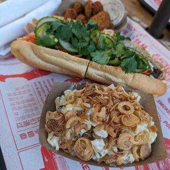 Umamicue - Potato salad with crispy onions - Pop-Up Restaurants Near Me - Chicago, Illinois Umamicue - Potato salad with crispy onions - Pop-Up Restaurants Near Me - Chicago, Illinois