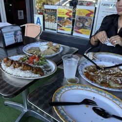 Lamb Kabob Aushak  And mixed bolani