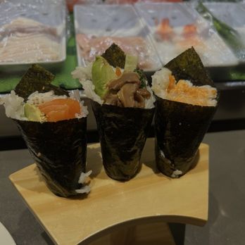 Little Lilly Sushi Too - Alaska hand roll, Lilly hand roll, spicy scallop hand roll - Sushi Bars Near Me - Keller, Texas