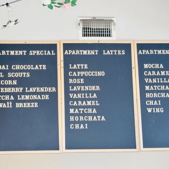 Apartment Cafe - Menu - Coffee & Tea Near Me - Rancho Cucamonga, California Apartment Cafe - Menu - Coffee & Tea Near Me - Rancho Cucamonga, California