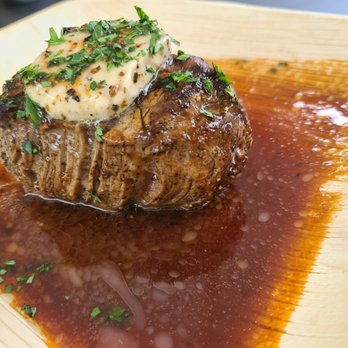Ox - Grass Fed Filet Mignon with Truffle Butter and a rich Bordelaise sauce - Argentine Near Me - Portland, Oregon