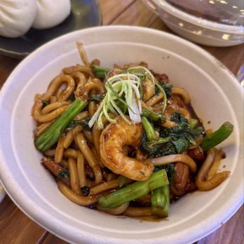 Famous Foods Street Eats - I would skip this dish we only ate the shrimp - Food Court Near Me - Las Vegas, Nevada