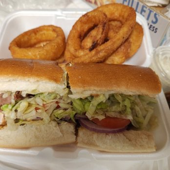 Subbies Subs & More - Tri Tip Sandwich and Onion Rings - Sandwiches Near Me - Clovis, California