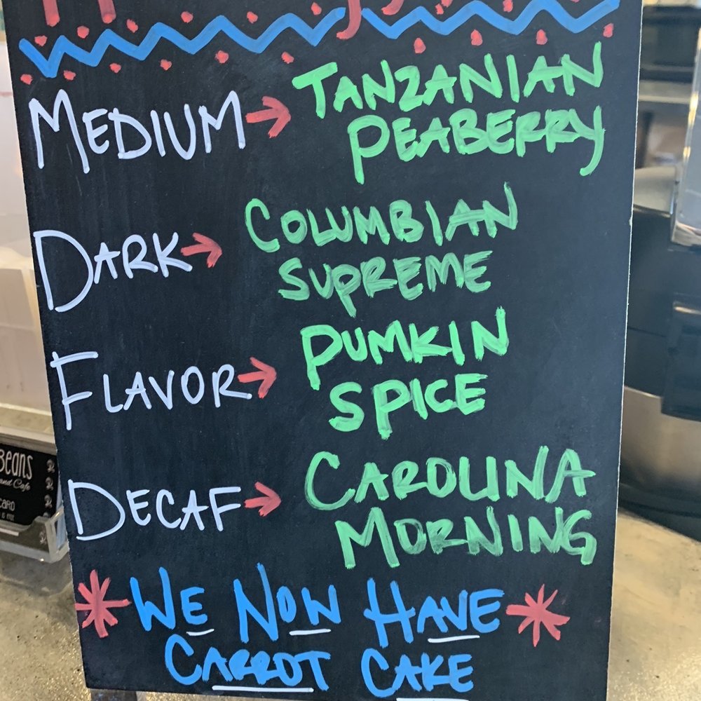Sweet Beans Coffee & Cafe - Coffees of the day - Coffee & Tea Near Me - Morehead City, North Carolina Sweet Beans Coffee & Cafe - Coffees of the day - Coffee & Tea Near Me - Morehead City, North Carolina