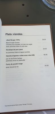 Menu photo 8 Restaurant Blausee Blausee-mitholz, BE
