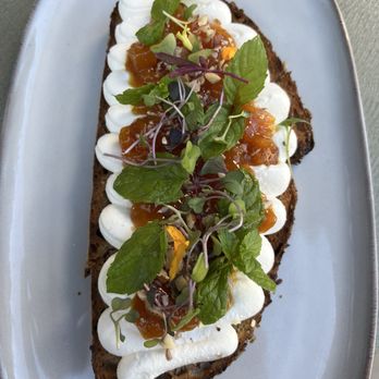 TOAST Cafe - Ricotta & Saffron Apricot Toast - Cafes Near Me - San Diego, California TOAST Cafe - Ricotta & Saffron Apricot Toast - Cafes Near Me - San Diego, California