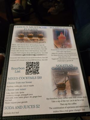 Menu photo 1 The Volstead Bourbon Lounge Bardstown, KY Menu photo 1 The Volstead Bourbon Lounge Bardstown, KY