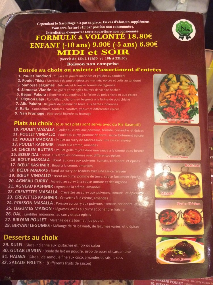 Kashmir Palace Indian 3 Allee Des Coudrees Cormeilles En Parisis Val D Oise France Restaurant Reviews Phone Number Yelp