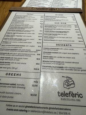 Menu photo 2 Telefèric Barcelona, B Menu photo 2 Telefèric Barcelona, B
