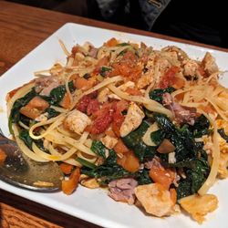 Brickhouse Cafe - Pasta Nicole. Both my wife and son ordered this and loved it.