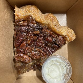 Pies 'n' Thighs - Bourbon Pecan Pie slice - Southern Near Me - Brooklyn, New York Pies 'n' Thighs - Bourbon Pecan Pie slice - Southern Near Me - Brooklyn, New York