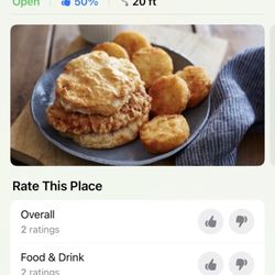 Bojangles - Here's the photo that states they ARE open!!! Their reviews are horrible- we should have known.