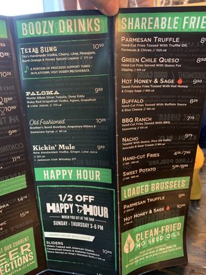Menu photo 4 Hopdoddy Burger Bar San Antonio, TX