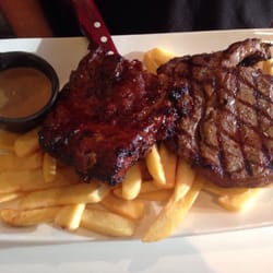 Baulkham Hills Sports Club - Ribs and steak