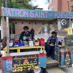 Patron Saint of Knives - The master and his wife. Wonderful people.