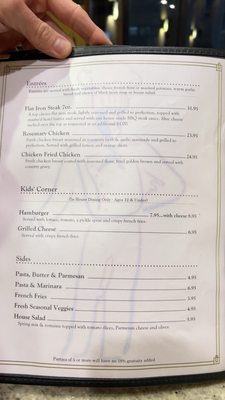 Menu photo 2 Reuben Heflin Restaurant Kayenta, AZ