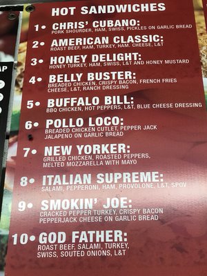 Menu photo 1 Chris Super Deli Bronx, NY Menu photo 1 Chris Super Deli Bronx, NY