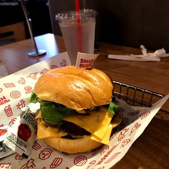 Smashburger - Double Classic, cheese, pickles, onion,tomato, lettuce - Burgers Near Me - Louisville, Kentucky