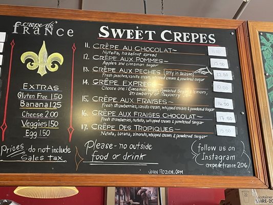 Menu photo 3 Crepe De France Seattle, WA Menu photo 3 Crepe De France Seattle, WA
