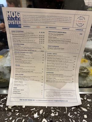 Menu photo 4 Hog Island Oyster Co Napa, CA Menu photo 4 Hog Island Oyster Co Napa, CA