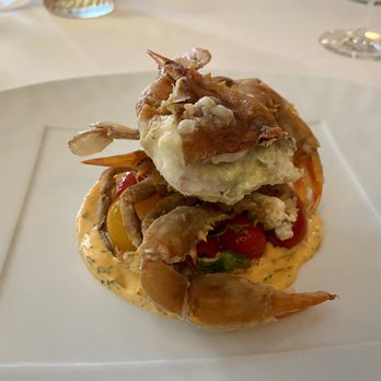 Bas Rouge - Soft shell crab- was my favorite appetizer ( it was a special that day) - Modern European Near Me - Easton, Maryland