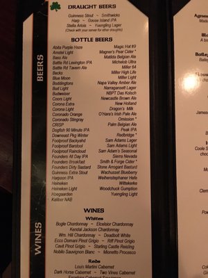Menu photo 3 McBride's Pub Providence, RI
