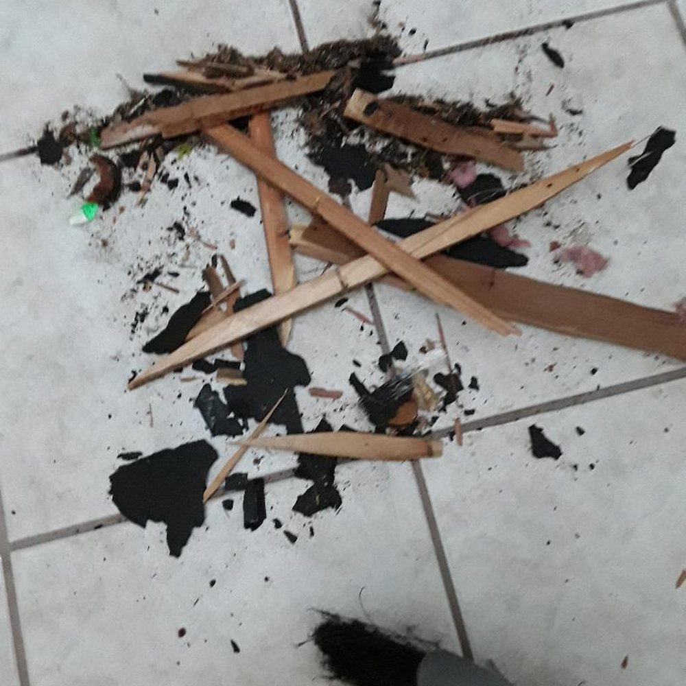 Garcia Roofing - When I opened my stairwell, this fell on the floor. - Roofing Near Me - Elmwood, Louisiana