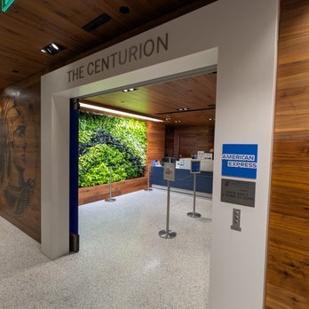 American Express Centurion Lounge - American Express Centurion Lounge at LAX (Tom Bradley International Terminal). Entrance after going down elevators. - Airport Lounges Near Me - Los Angeles, California