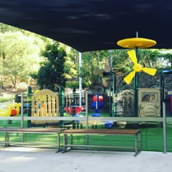 The Alley - From outside the playground. Love that it's shaded too!