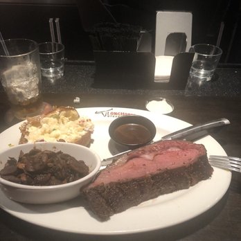 LongHorn Steakhouse - Prime rib with loaded baked potato, very good. - Steakhouses Near Me - Opelika, Alabama LongHorn Steakhouse - Prime rib with loaded baked potato, very good. - Steakhouses Near Me - Opelika, Alabama