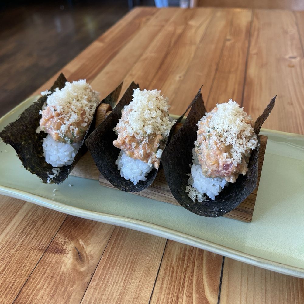 MORU - Hand rolled Spicy Tuna - Japanese Near Me - Fort Lee, New Jersey MORU - Hand rolled Spicy Tuna - Japanese Near Me - Fort Lee, New Jersey