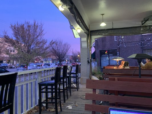 Photo of Global Gallery - Columbus, OH, US. a view of a patio with a laptop on the table