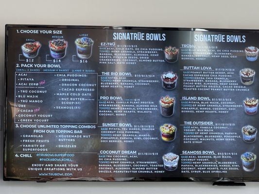 Menu photo 7 Trū Bowl Superfood Bar Folsom, CA Menu photo 7 Trū Bowl Superfood Bar Folsom, CA
