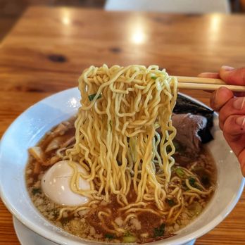 Himawari - 5/14/21 - Shoyu Ramen Noodles. Very thin, wavy, good bit. Solid. - Ramen Near Me - San Mateo, California Himawari - 5/14/21 - Shoyu Ramen Noodles. Very thin, wavy, good bit. Solid. - Ramen Near Me - San Mateo, California
