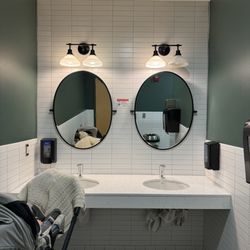 Whole Foods Market - Fancy mirrors, fixtures, and tiles. Great for selfies. Not useful for families.