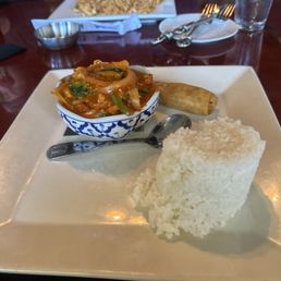 Red Curry with Basil Leaf Lunch