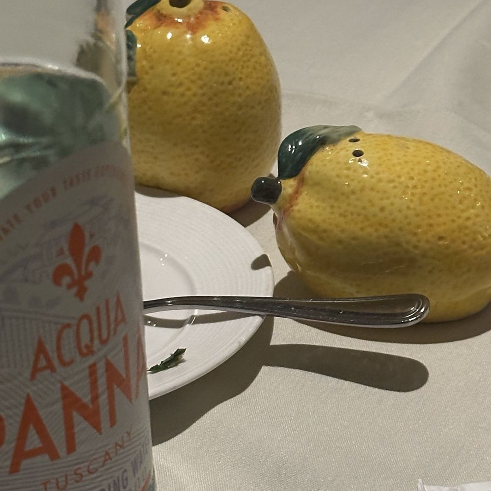 Limoncello Naples - Even the salt and pepper shakers were a little lemons! - Italian Near Me - Naples, Florida