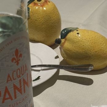 Limoncello Naples - Even the salt and pepper shakers were a little lemons! - Italian Near Me - Naples, Florida Limoncello Naples - Even the salt and pepper shakers were a little lemons! - Italian Near Me - Naples, Florida