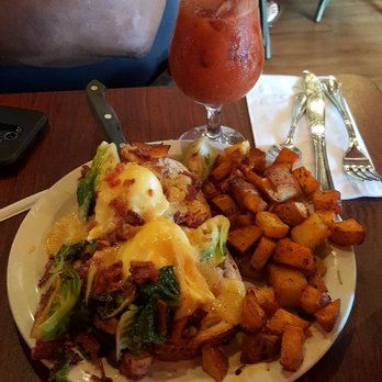 Toast Coffeehouse - Corn beef and hash with a shrimp and bacon bloody mary. - Coffee & Tea Near Me - Patchogue, New York Toast Coffeehouse - Corn beef and hash with a shrimp and bacon bloody mary. - Coffee & Tea Near Me - Patchogue, New York