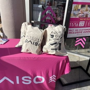 Daiso - Here for the grand opening. Goodie bags for the first 100 customers/ made who made a $30 - Discount Store Near Me - Fontana, California