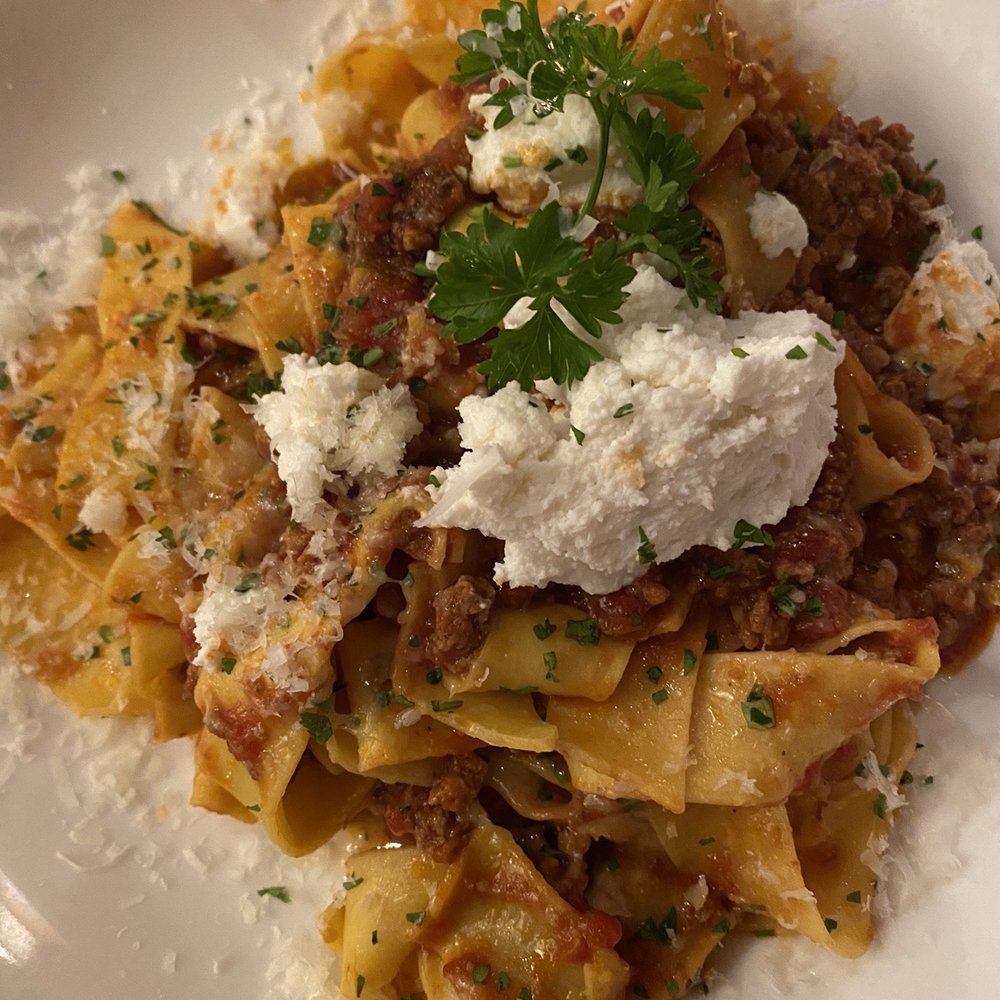 Saly G's Restaurant And Tavern - Pappardelle Bolognese - Italian Near Me - Warren, New Jersey Saly G's Restaurant And Tavern - Pappardelle Bolognese - Italian Near Me - Warren, New Jersey