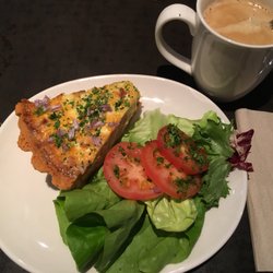 Jam - Ham and Cheese Quiche. Huge slice.