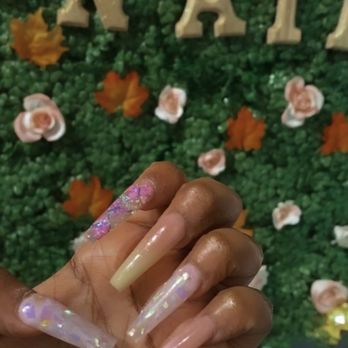 Lush Nails - Ombré gel set with extra designs. - Nail Salons Near Me - Plymouth, Minnesota Lush Nails - Ombré gel set with extra designs. - Nail Salons Near Me - Plymouth, Minnesota