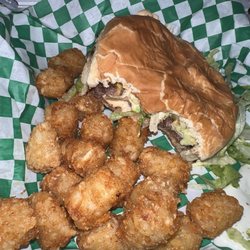 Salty Smashburger & tots!
