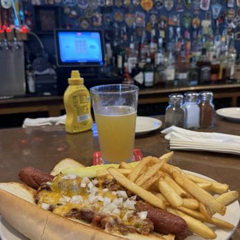 Heroes Pub - Foot Long Chili Cheese Dog - Pubs Near Me - Annapolis, Maryland Heroes Pub - Foot Long Chili Cheese Dog - Pubs Near Me - Annapolis, Maryland